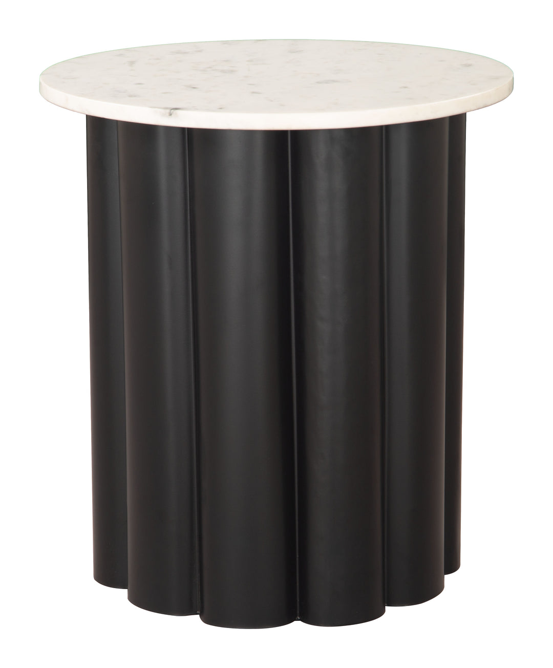 Zuo Slika Side Table White & Black