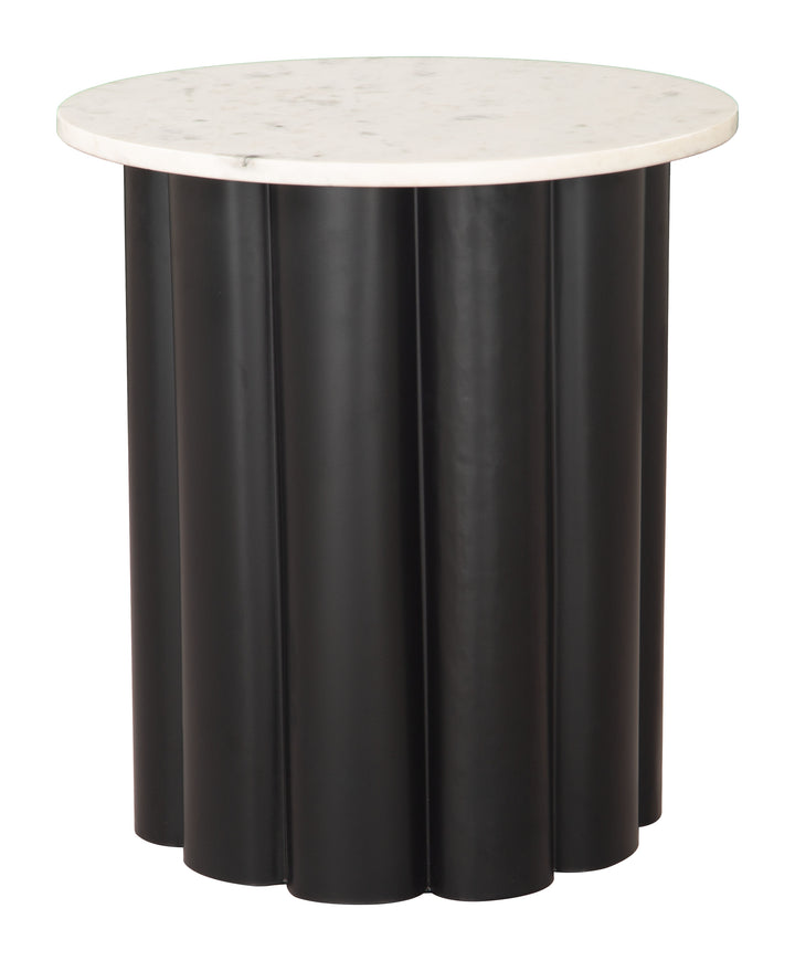 Zuo Slika Side Table White & Black