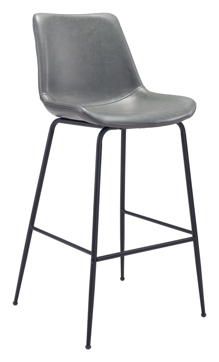 Zuo Byron Barstool Gray