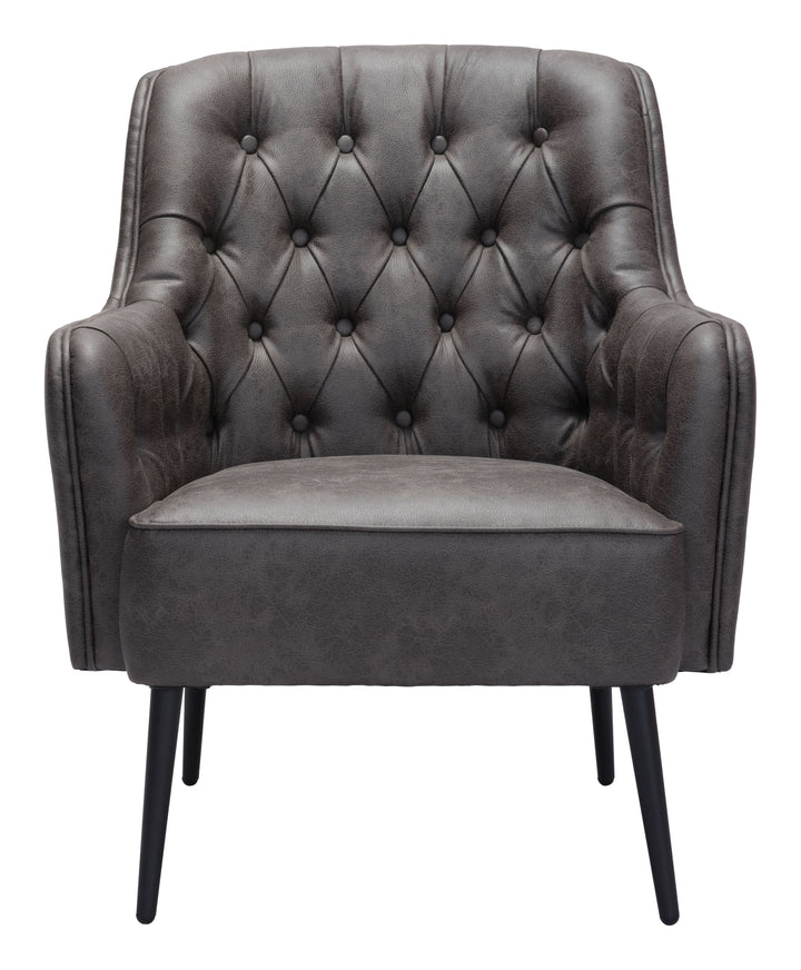 Zuo Tasmania Accent Chair Vintage Black