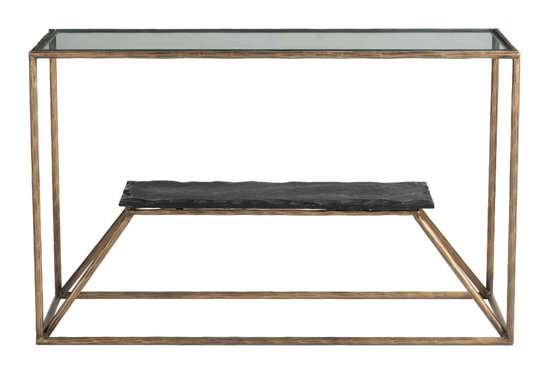 Zuo Ranol Console Table Brass