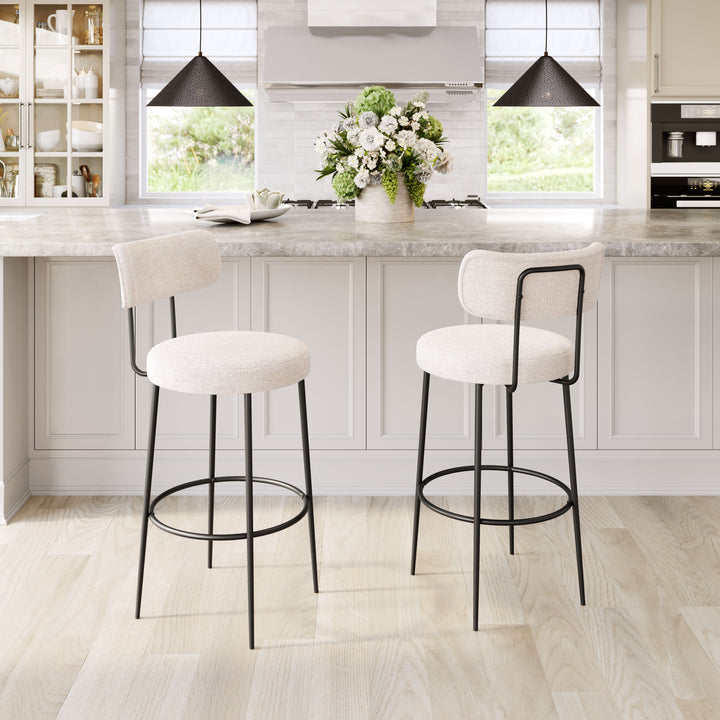 Zuo Blanca Barstool (Set of 2) Ivory