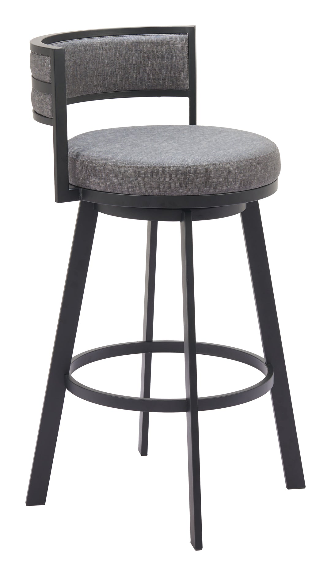 Zuo Gimsby Swivel Barstool Gray