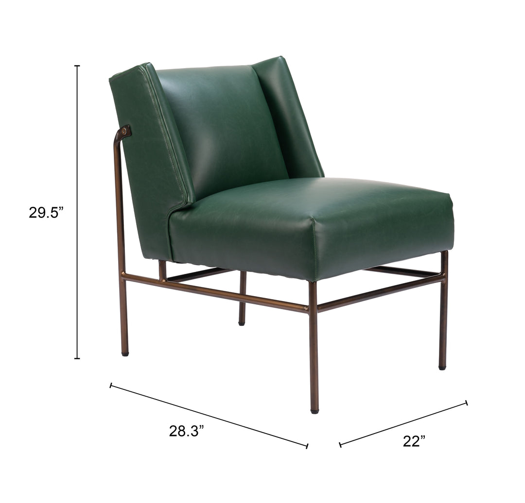 Zuo Atlanta Accent Chair Green