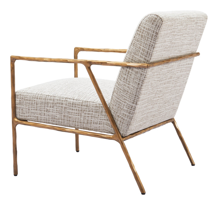 Zuo Norrebro Accent Chair Beige Frost