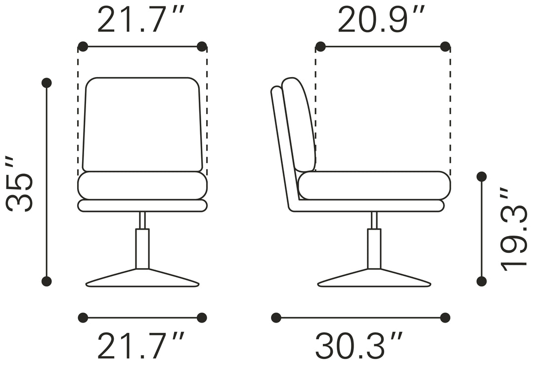 Zuo Rory Accent Chair Gray