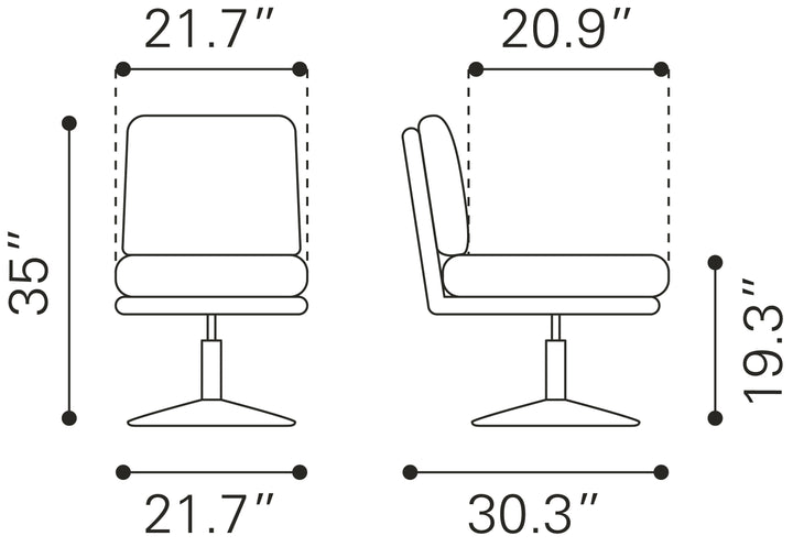 Zuo Rory Accent Chair Gray