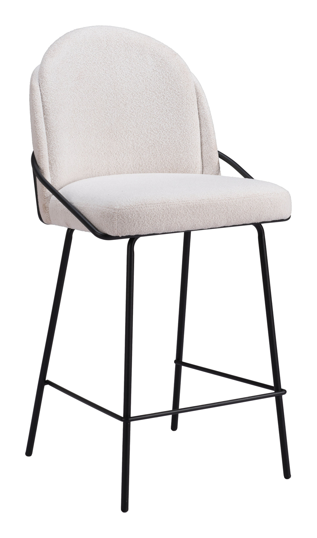 Zuo Jambi Counter Stool (Set of 2) Ivory
