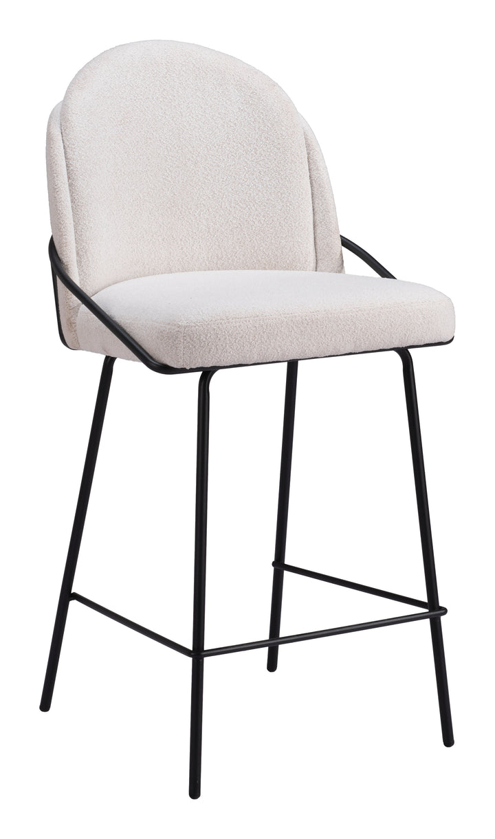 Zuo Jambi Counter Stool (Set of 2) Ivory