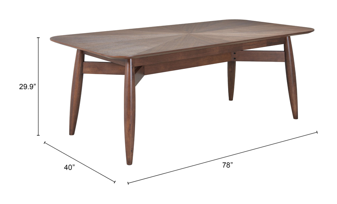 Zuo Silea Rectangular Dining Table Espresso
