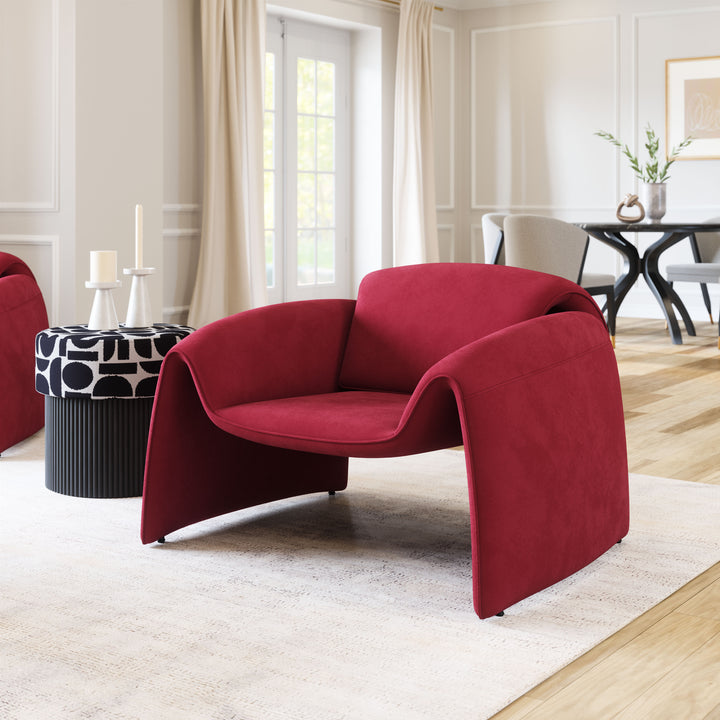 Zuo Horten Accent Chair Red