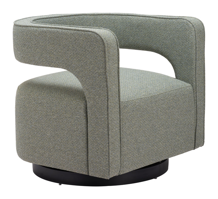 Zuo Turku Swivel Chair Sage Green
