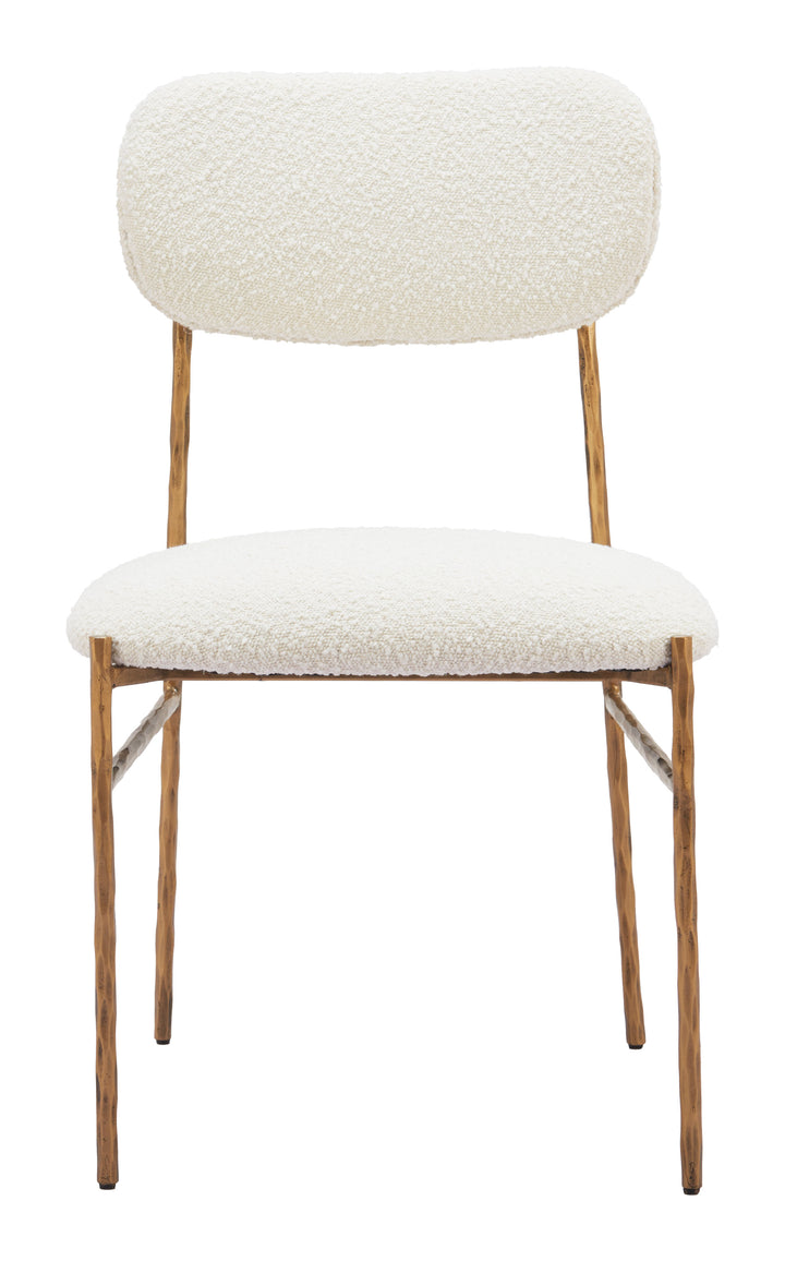 Zuo Sydhavnen Dining Chair Cream & Gold