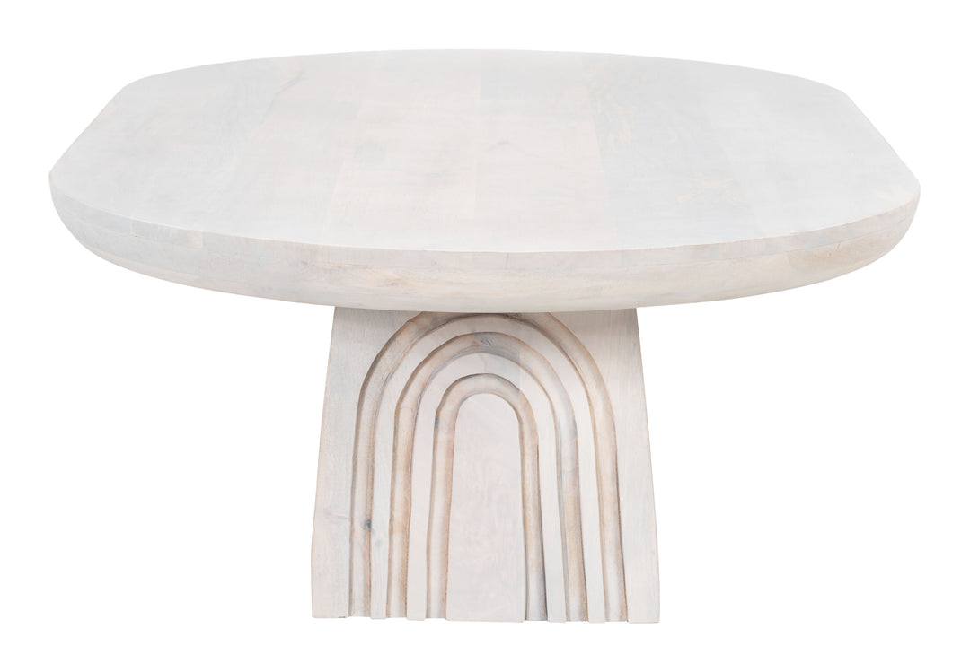 Zuo Gihak Coffee Table Whitewashed
