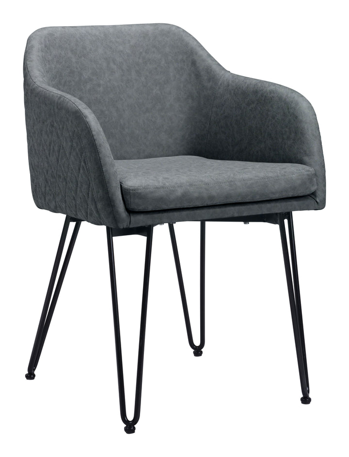 Zuo Braxton Dining Chair (Set of 2) Vintage Gray