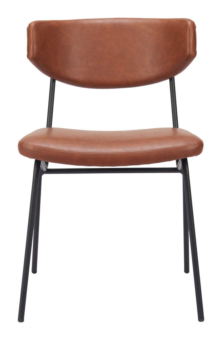 Zuo Charon Dining Chair (Set of 2) Vintage Brown