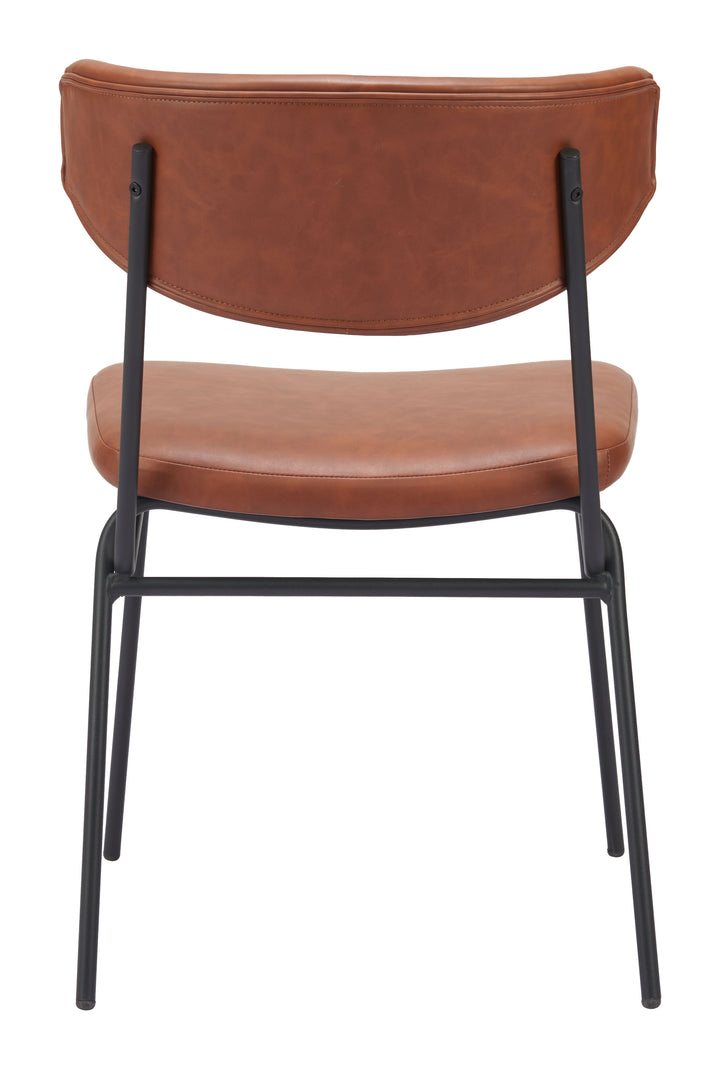 Zuo Charon Dining Chair (Set of 2) Vintage Brown