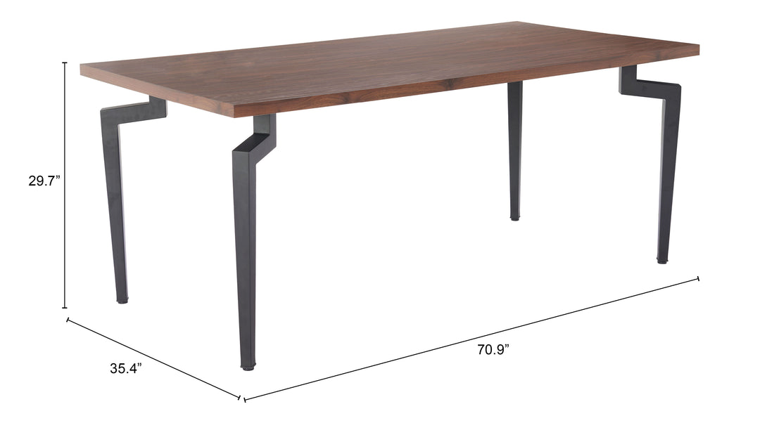 Zuo Kani Dining Table Walnut