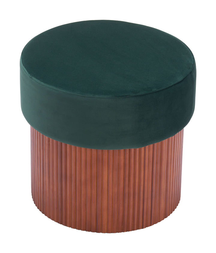 Zuo Boto Storage Ottoman Green