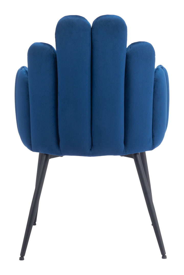 Zuo Noosa Dining Chair (Set of 2) Navy Blue