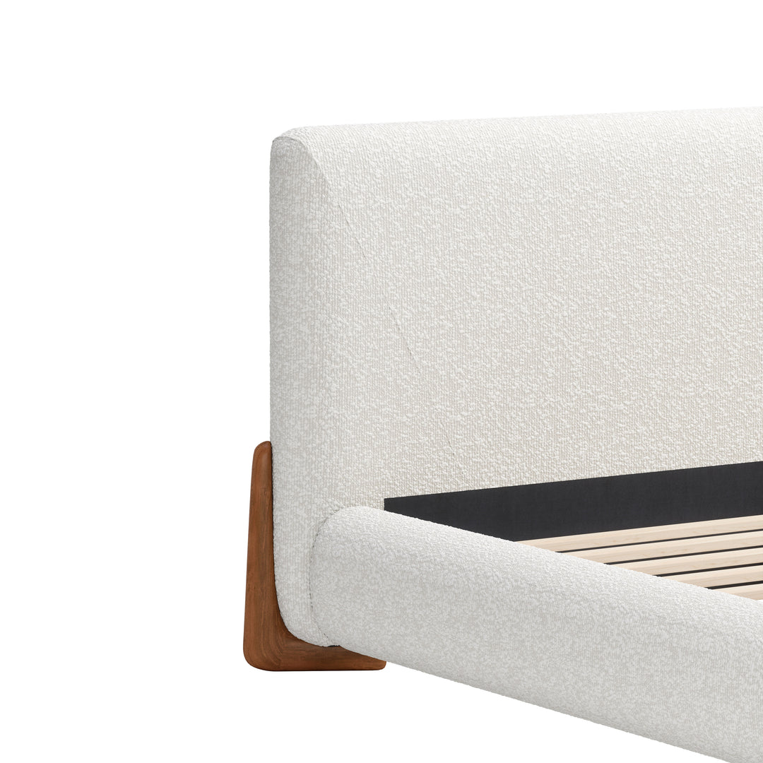 Zuo Baris King Bed Ivory