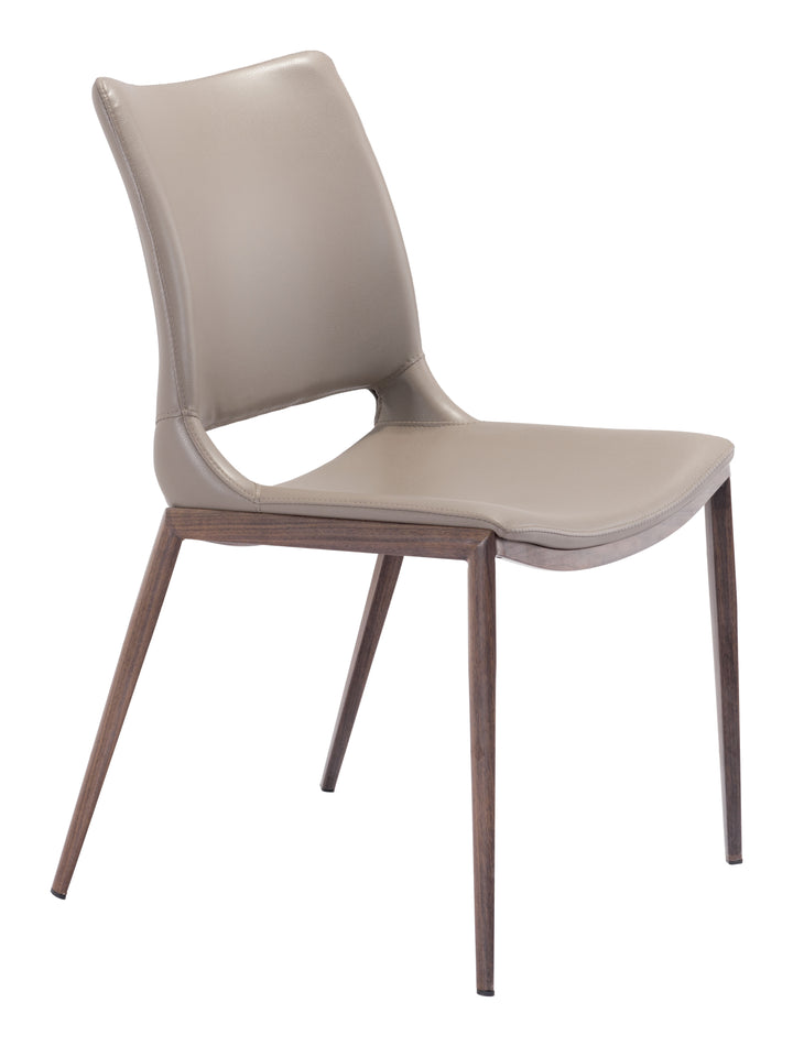 Zuo Ace Dining Chair (Set of 2) Brown & Walnut