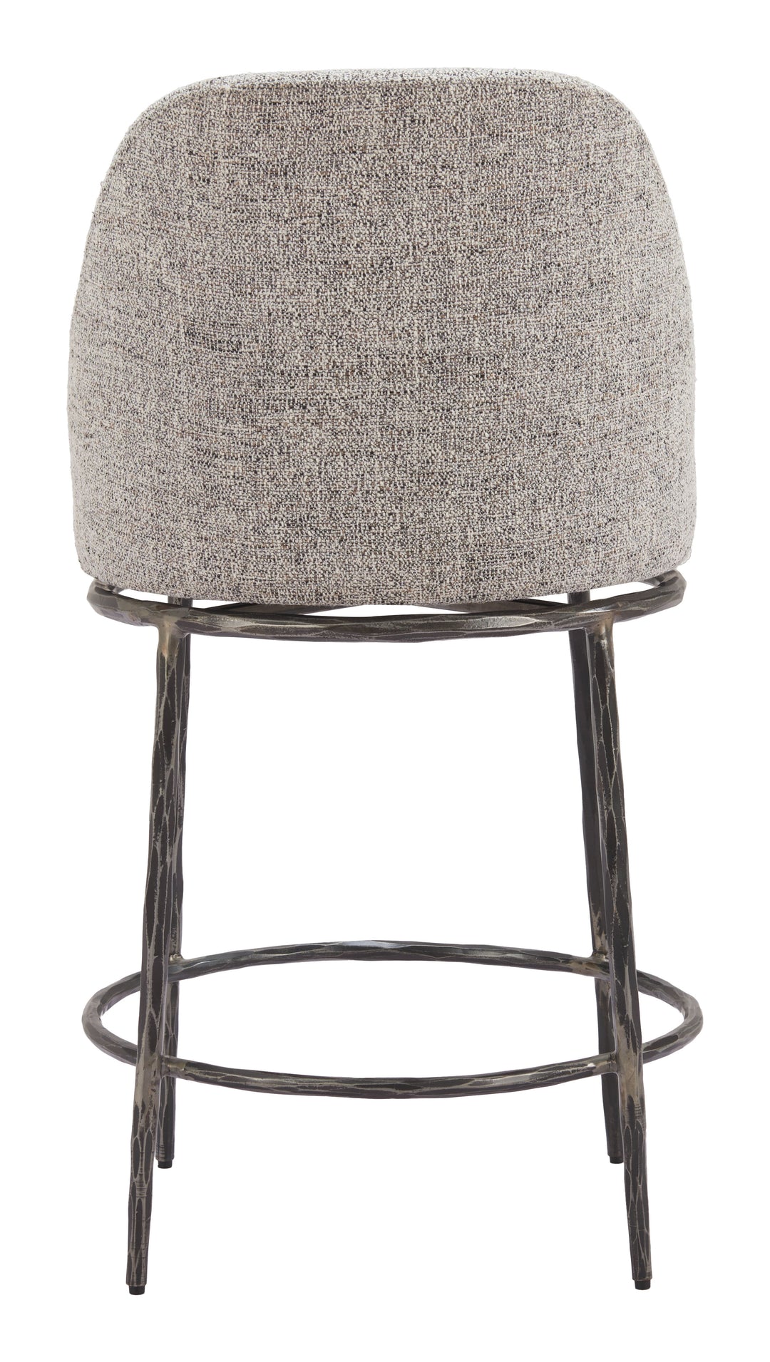 Zuo Nordhavn Swivel Counter Stool Gray