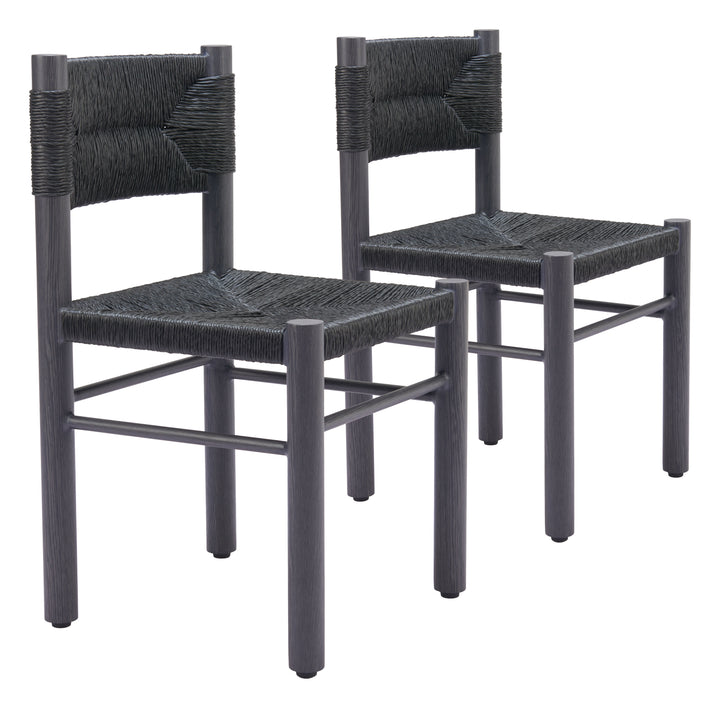 Zuo Iska Dining Chair (Set of 2) Black