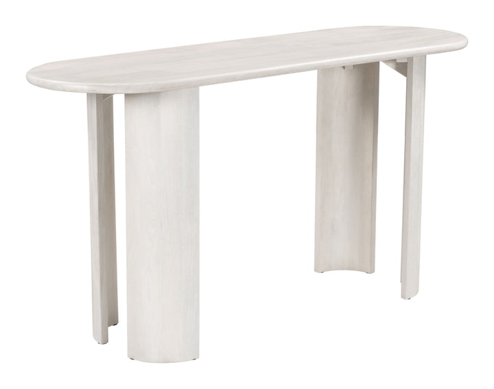 Zuo Risan Console Table Whitewashed