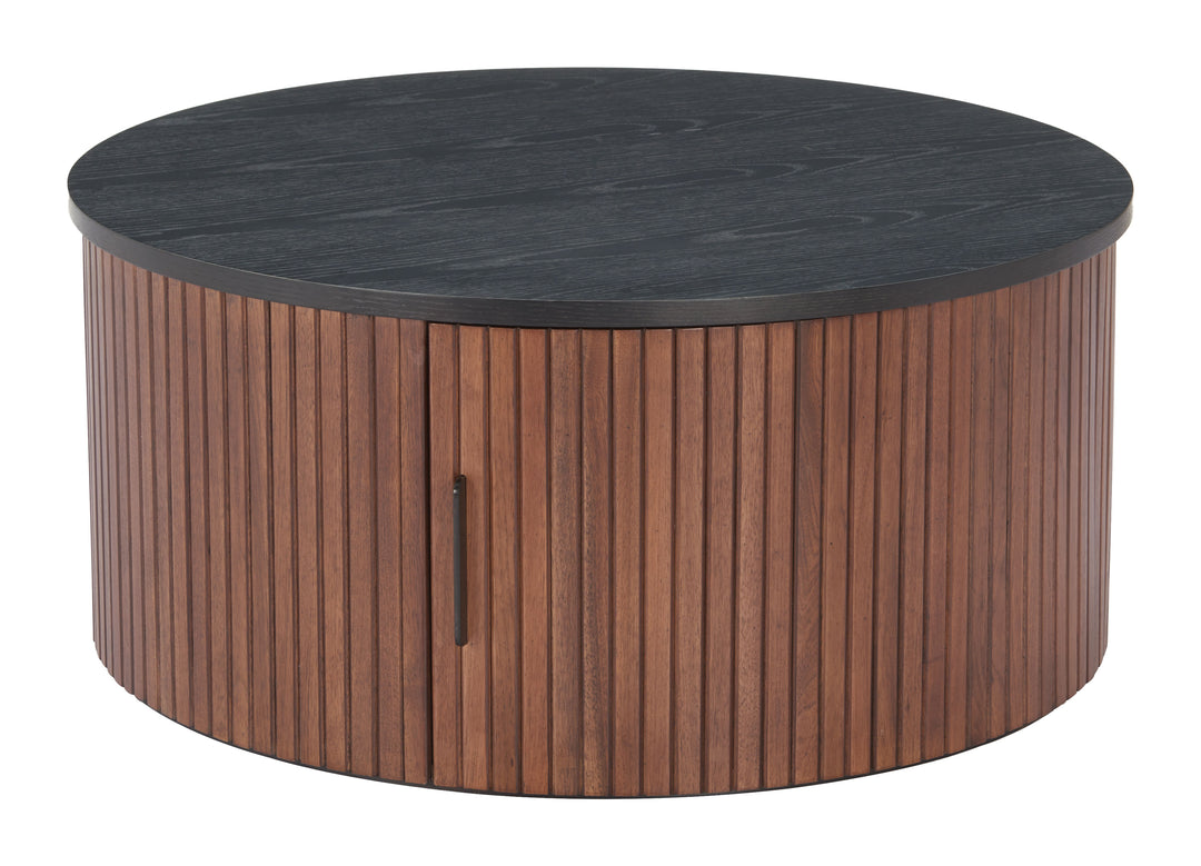 Zuo Nejaus Coffee Table Black & Walnut