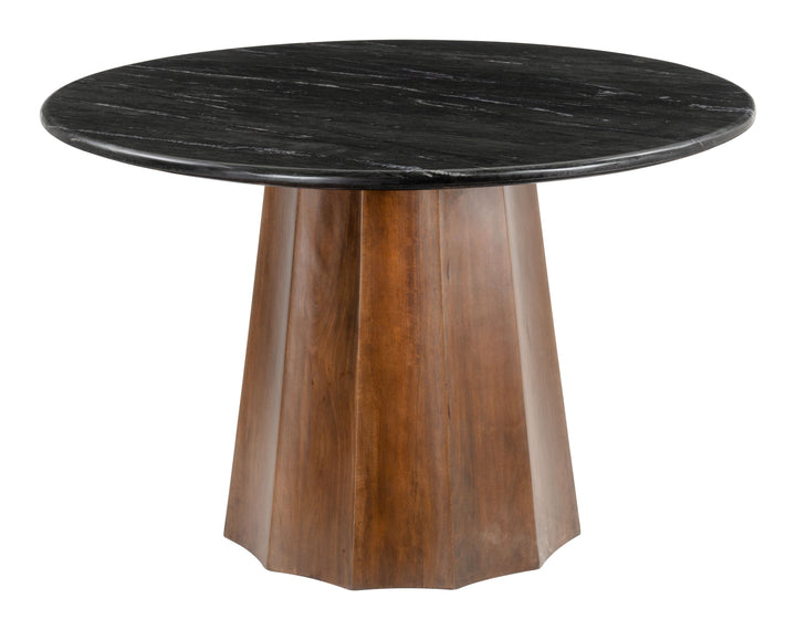 Zuo Aipe Dining Table Black & Brown