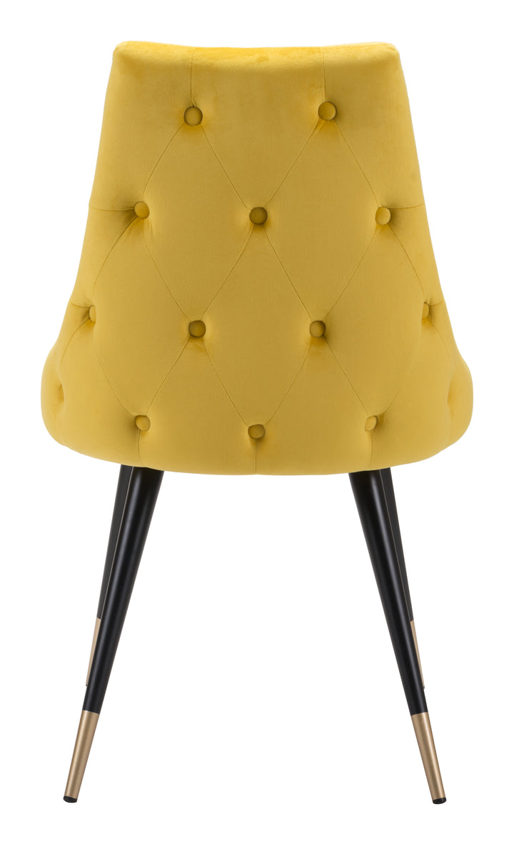 Zuo Piccolo Dining Chair (Set of 2) Yellow