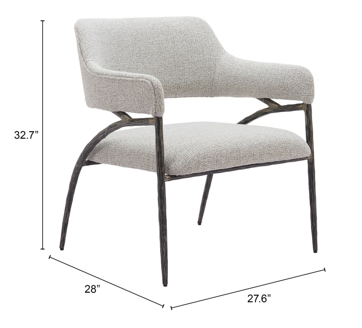 Zuo Vesterboro Accent Chair Gray