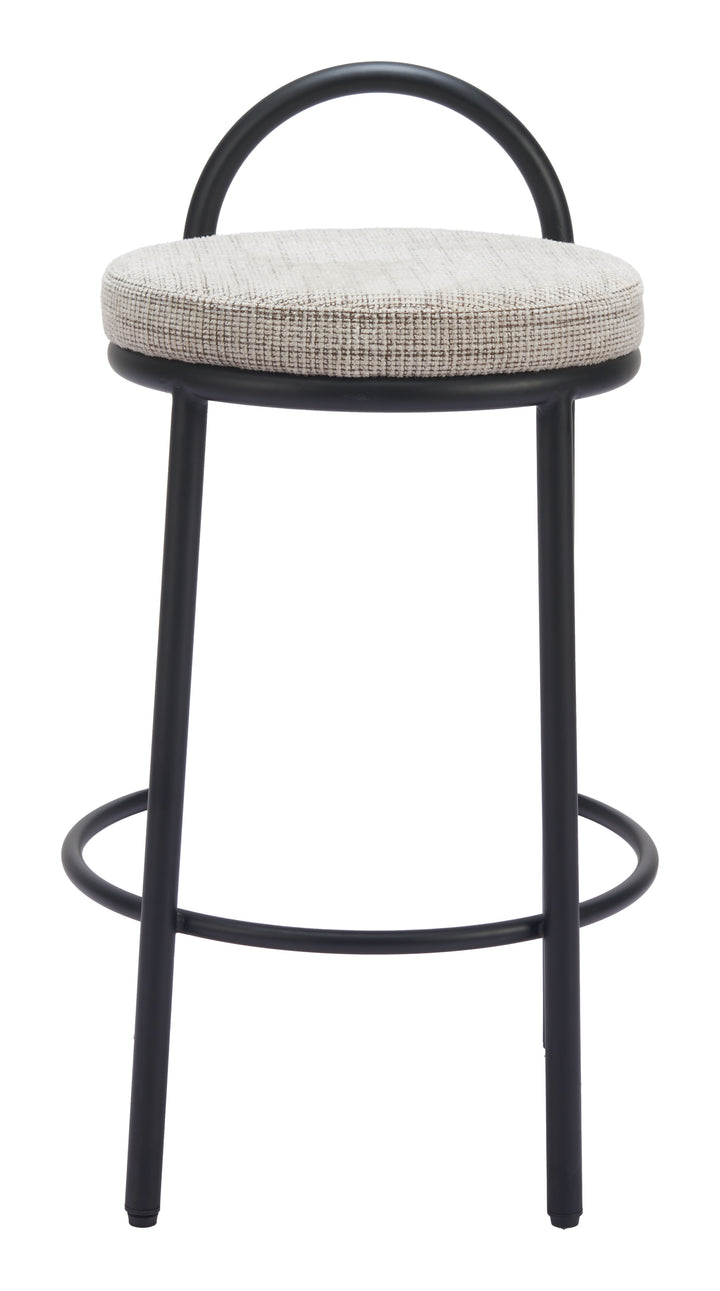 Zuo Sisal Counter Stool (Set of 2) Beige Tweed