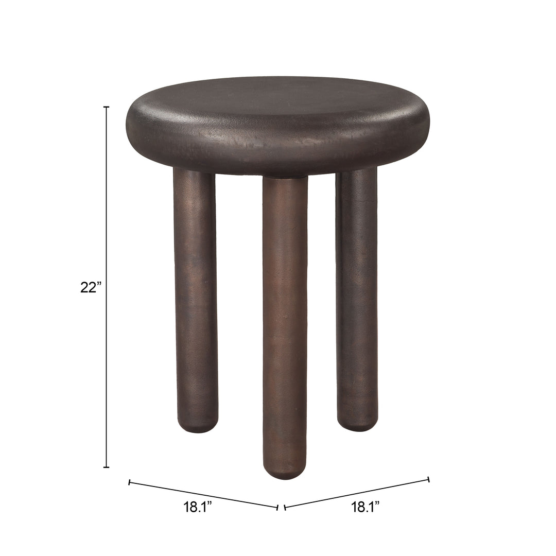 Zuo Arian Side Table Bronze