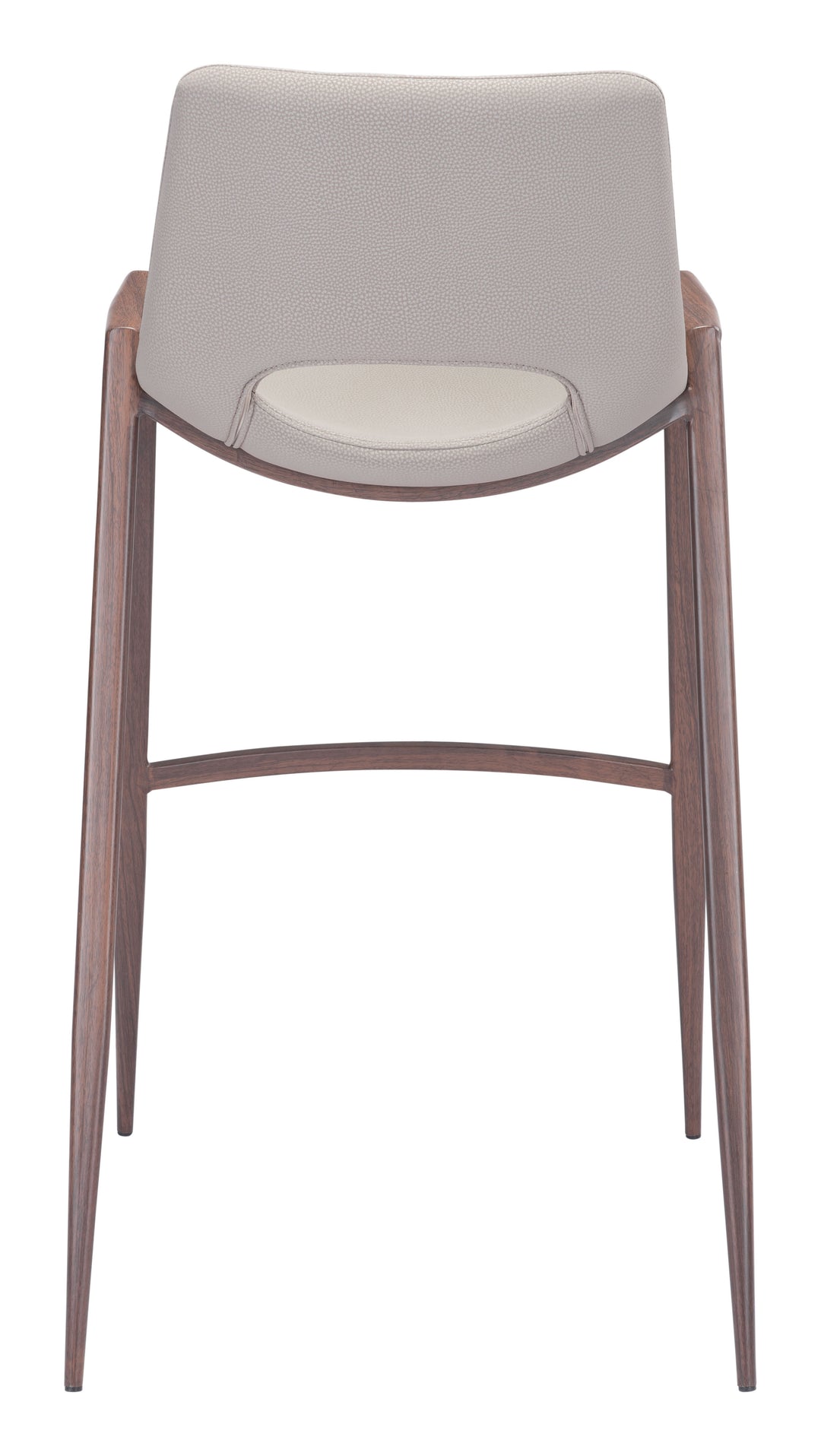 Zuo Desi Barstool (Set of 2) Beige & Walnut
