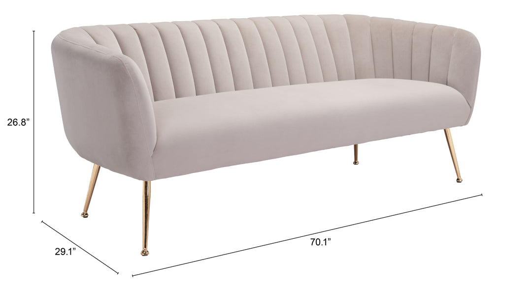 Zuo Deco Sofa Beige