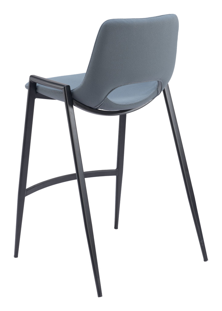 Zuo Desi Counter Stool (Set of 2) Azure Gray