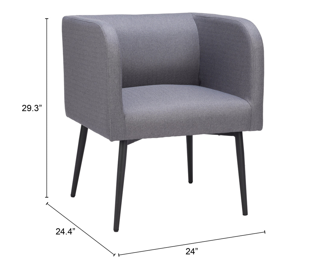 Zuo Horbat Dining Chair Gray