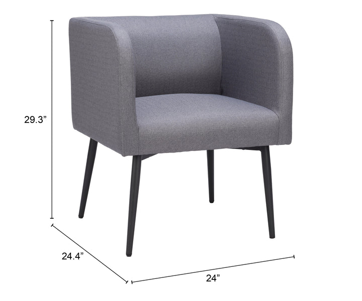Zuo Horbat Dining Chair Gray