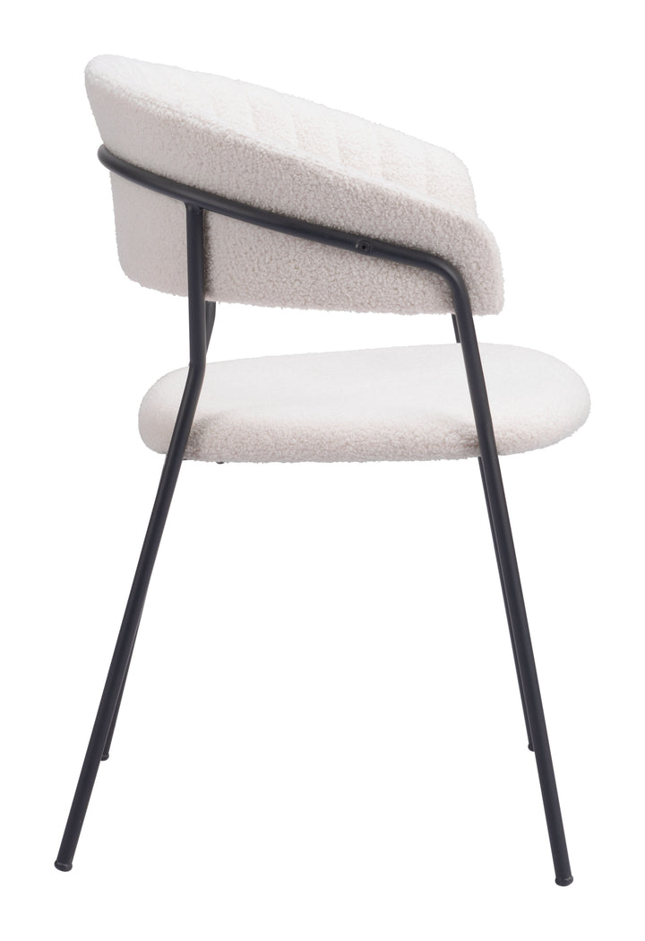 Zuo Josephine Dining Chair (Set of 2) Cream