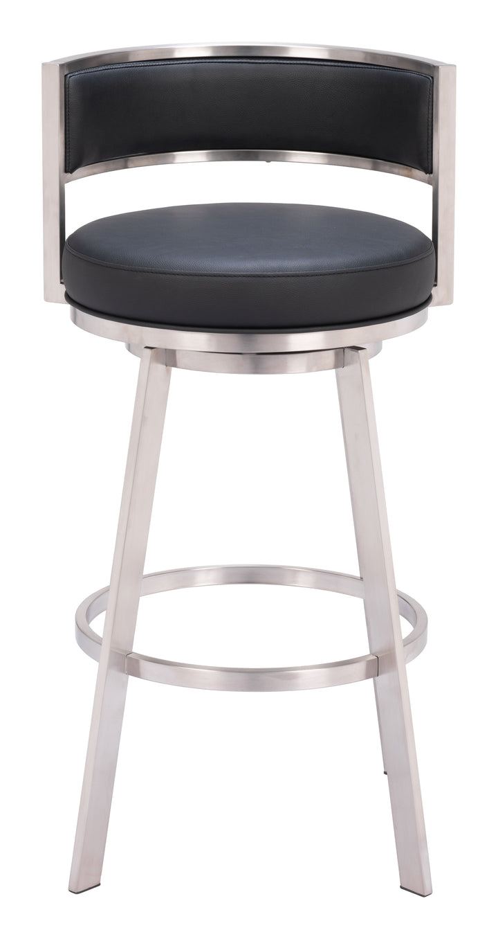 Zuo Gimsby Swivel Barstool Black