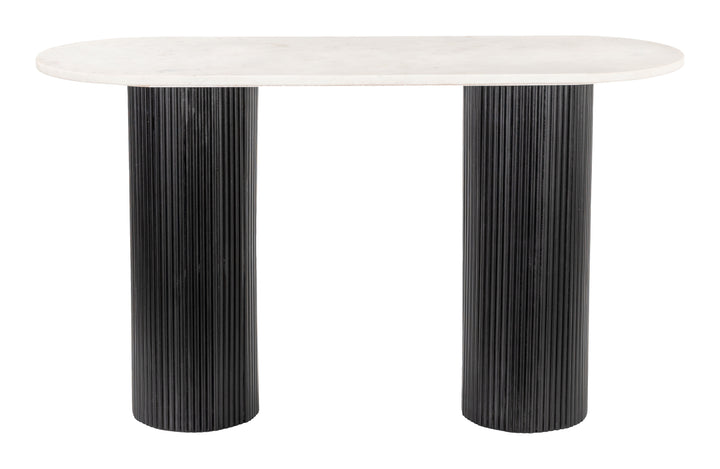 Zuo Izola Console Table White & Black