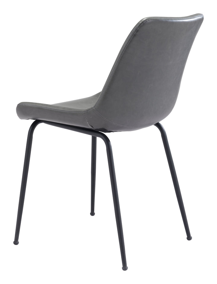 Zuo Byron Dining Chair (Set of 2) Gray