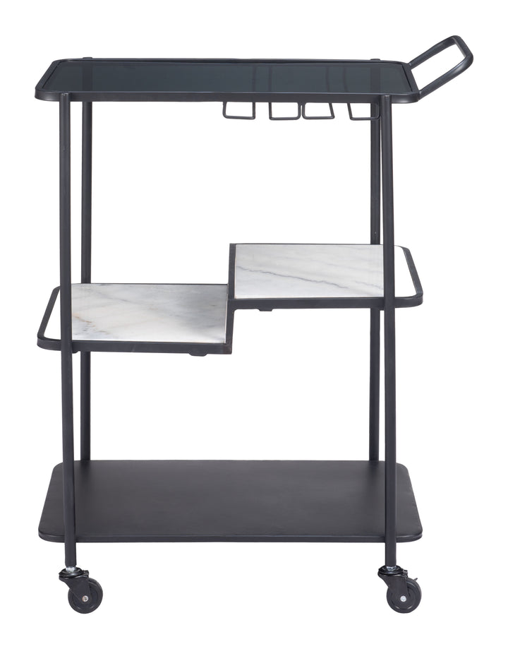 Zuo Constanza Bar Cart Black