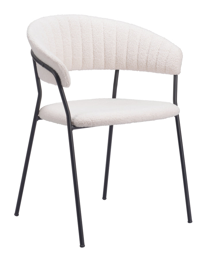 Zuo Josephine Dining Chair (Set of 2) Cream