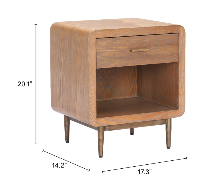 Zuo Vidaz Side Table Brown