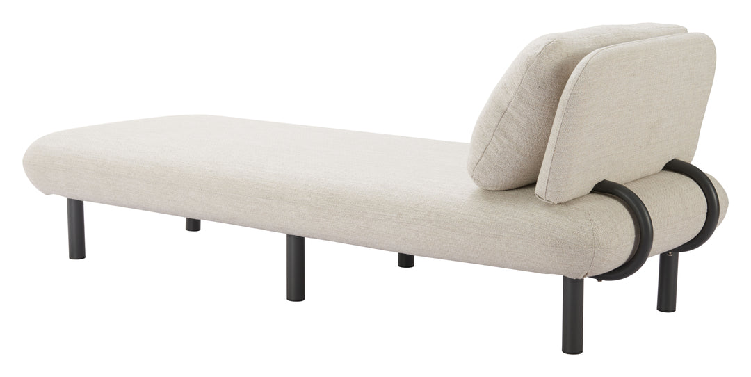 Zuo Aperto Chaise Beige