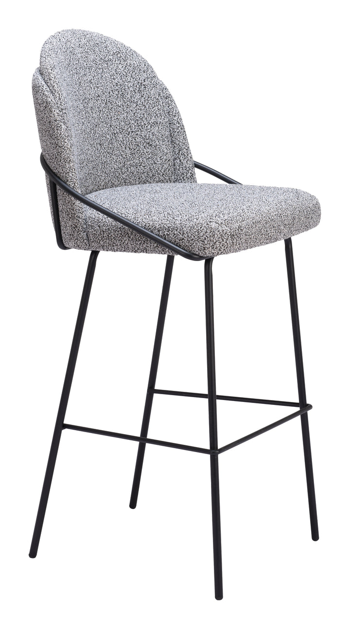 Zuo Jambi Barstool (Set of 2) Black & White