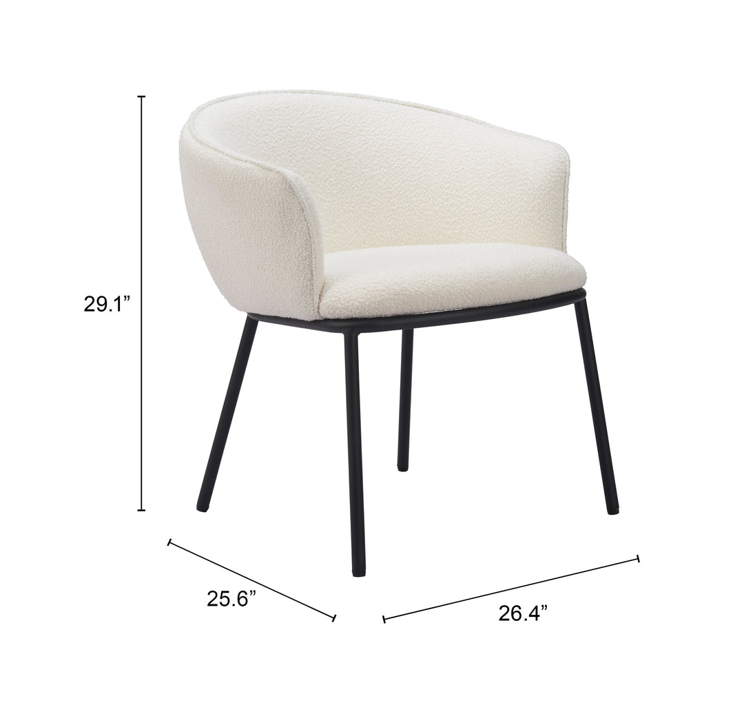 Zuo Essen Dining Chair Ivory